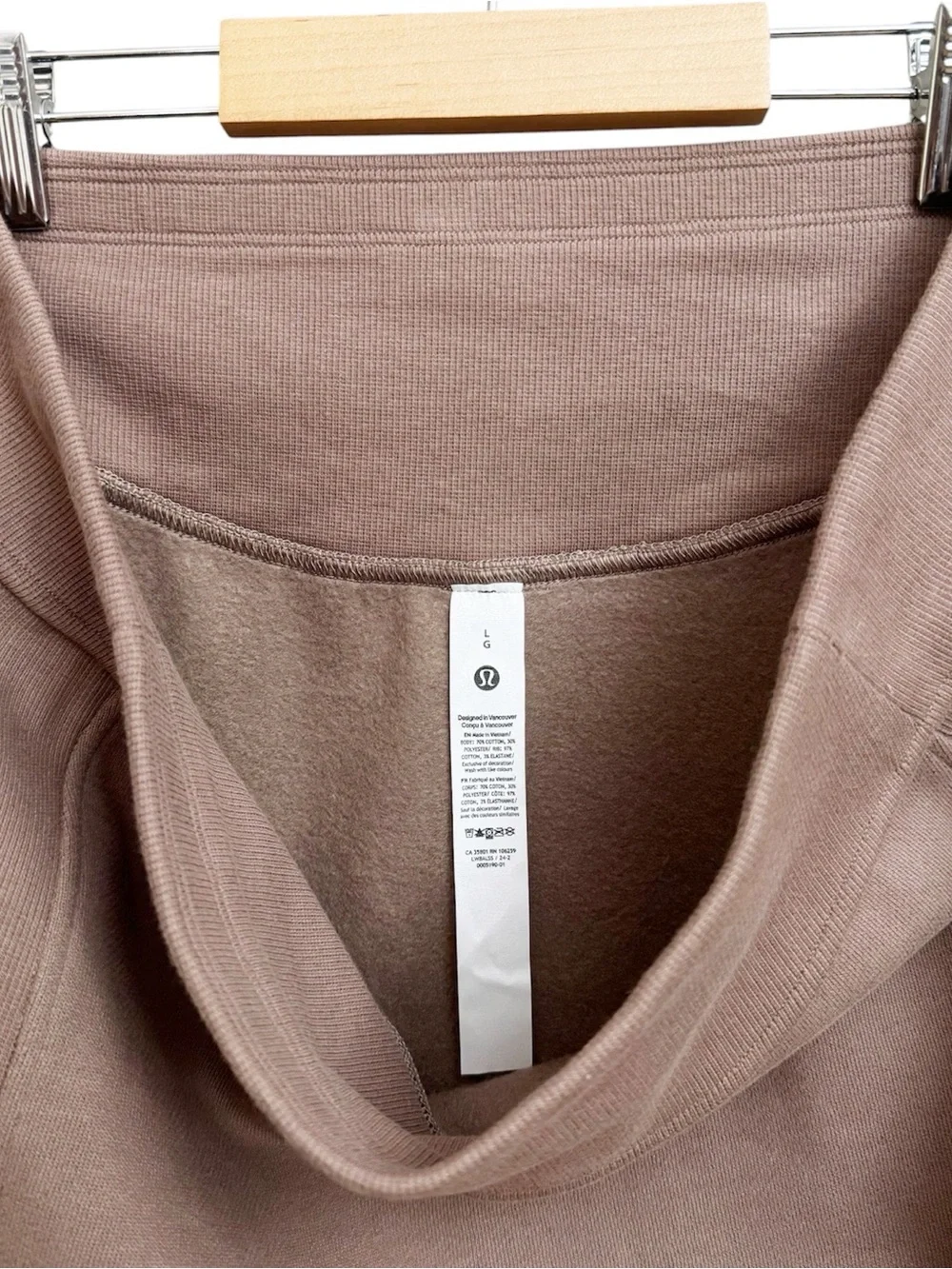 lululemon athletica taupe mini